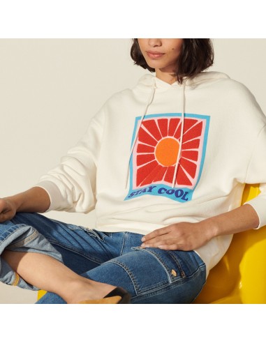 Sweatshirt printé oversize à capuche de France