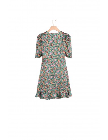 Robe courte à imprimé Fleurs d'automne l'achat 