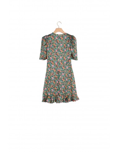 Robe courte à imprimé Fleurs d'automne Par le système avancé 